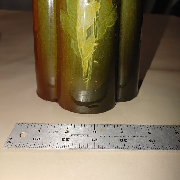 Weller Louwelsa Pottery Fluted Vase Floral Hand Painted 1900 Antique Art Nouveau - Picture 5 of 16